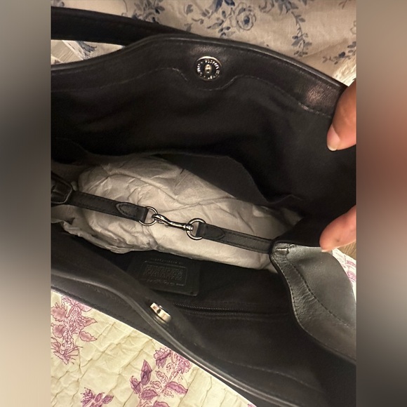 Coach Lexi Laquard and Leather Shoulder Bag - Picture 7 of 8